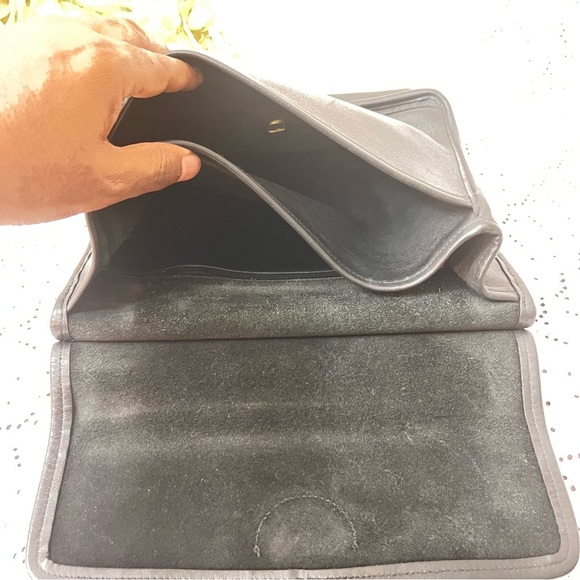 Vintage Coach Black Leather Willis Crossbody/Satchel Bag 9927 - Picture 11 of 12